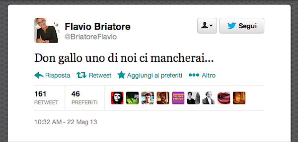 Flavio Briatore, twitter