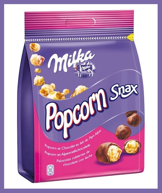 Milka popcorn