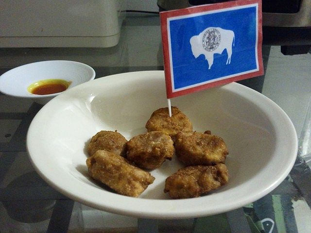 Rocky Mountain Oysters (16) plated