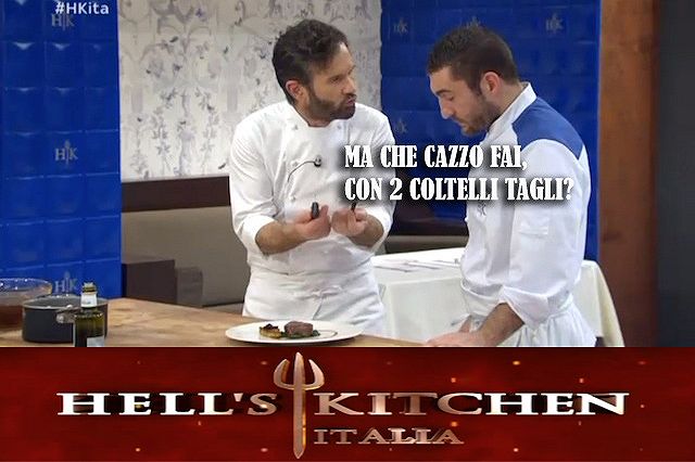 Carlo Cracco conduce Hell's Kitchen Italia