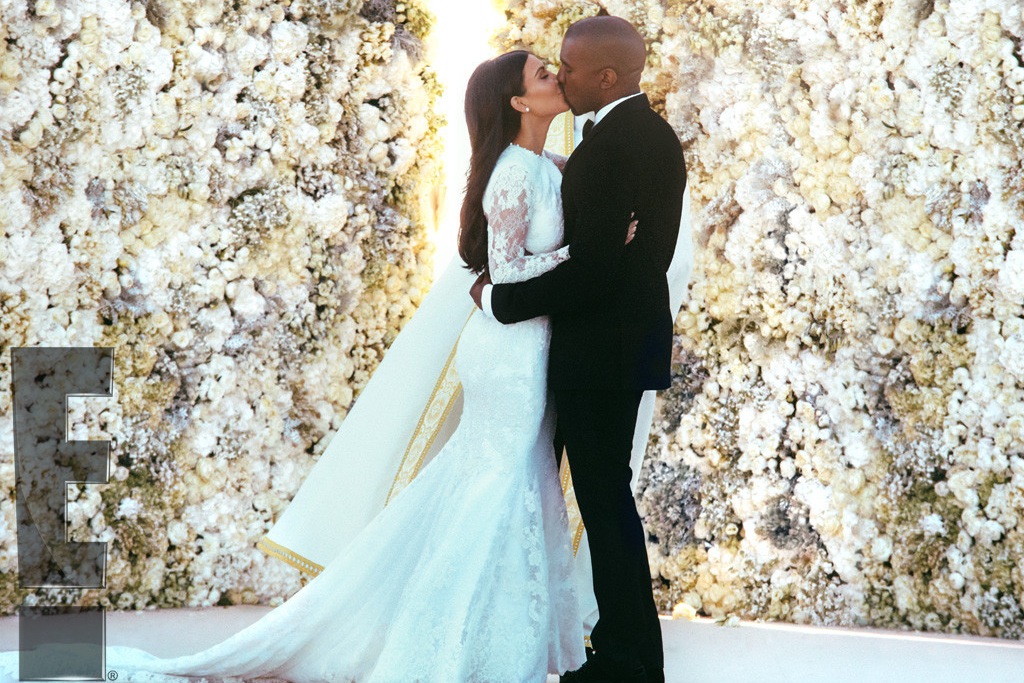 Kanye West e Kim Kardashian, foto matrimonio
