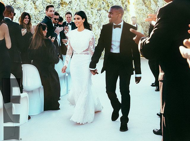 Kanye West e Kim Kardashian sposi