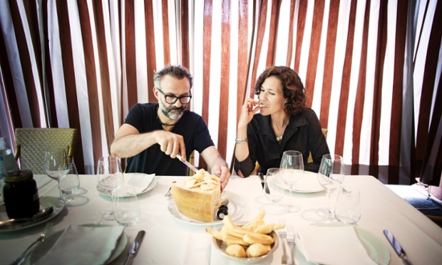 Massimo Bottura e Lara, sua moglie