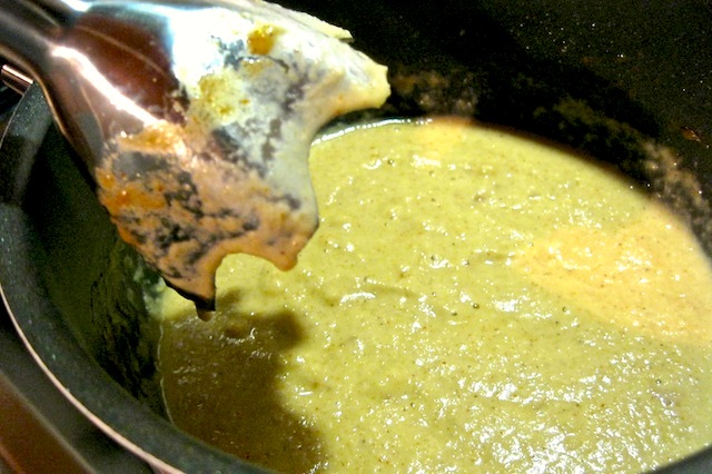 Pollo al curry frullino