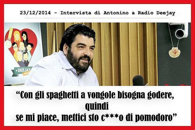 Antonino Cannavacciuolo, radio deejay
