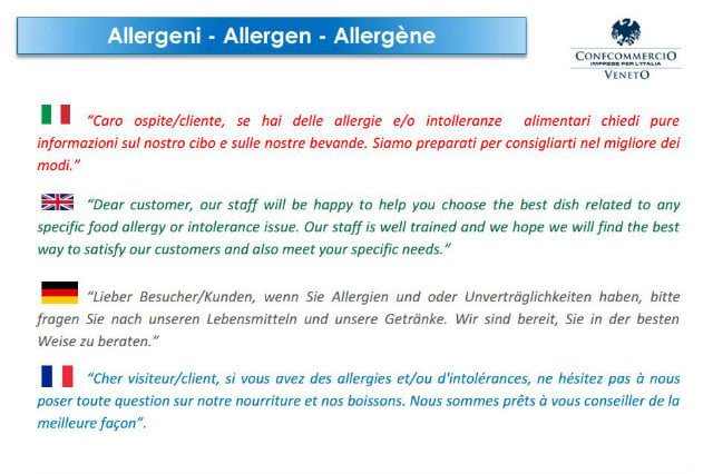 Intolleranze: allergeni nei menu dei ristoranti | Dissapore