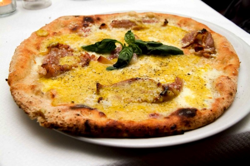 Pizza alla Carbonara