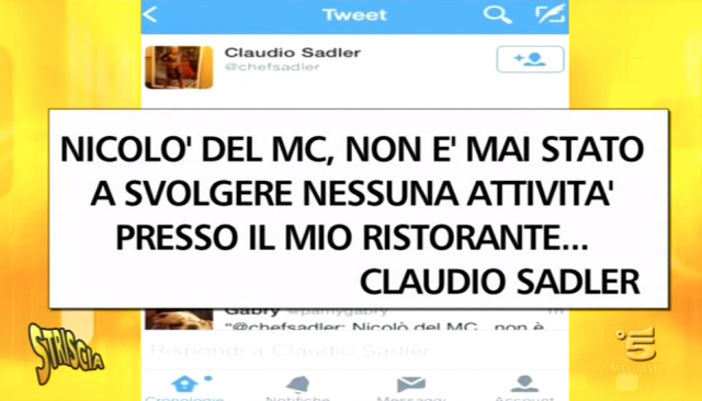 Claudio Sadler risponde a Striscia la Notizia