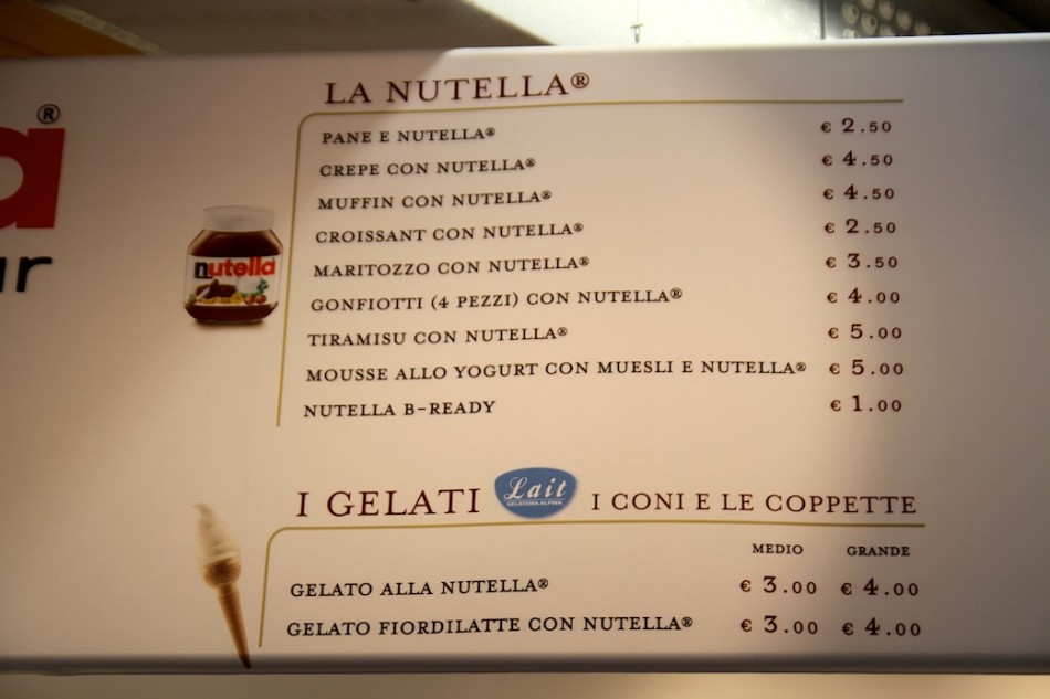Expo 2015, nutella bar