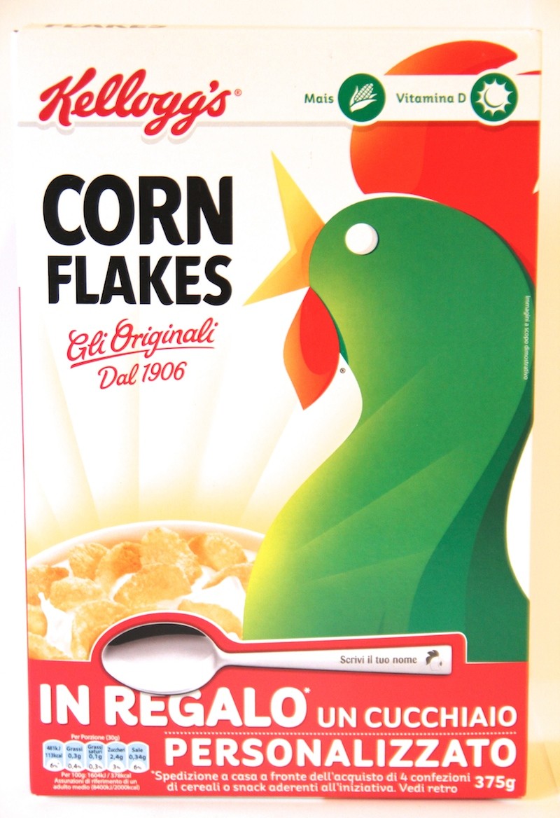 corn flakes, kellogg's, prova assaggio