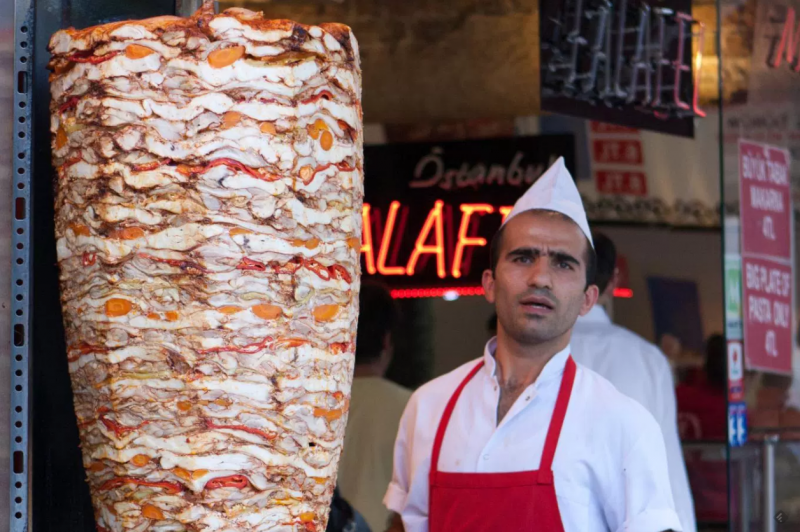 verona, venditore kebab