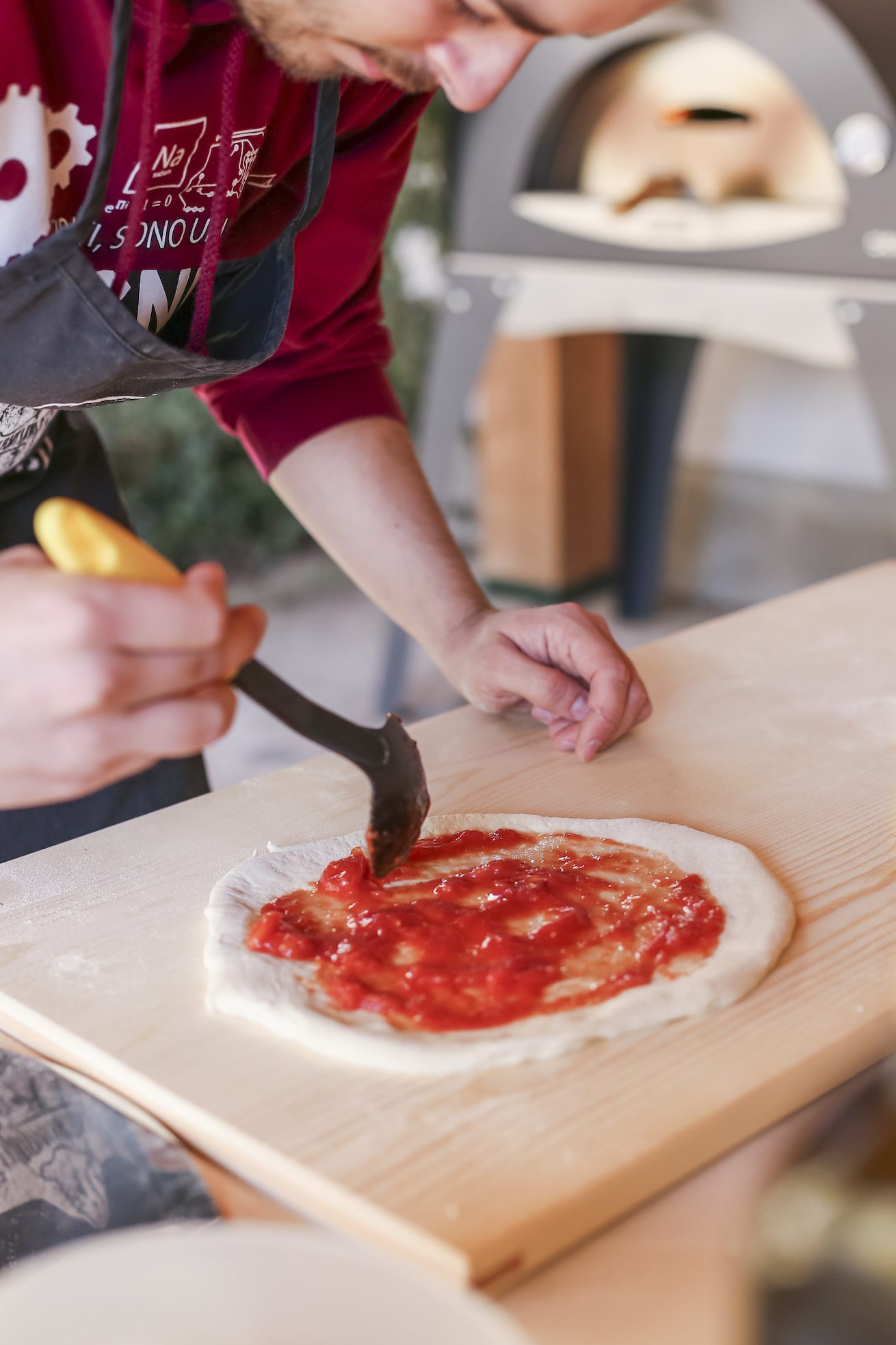 Pizza Napoletana Metodo - Farcitura su legno