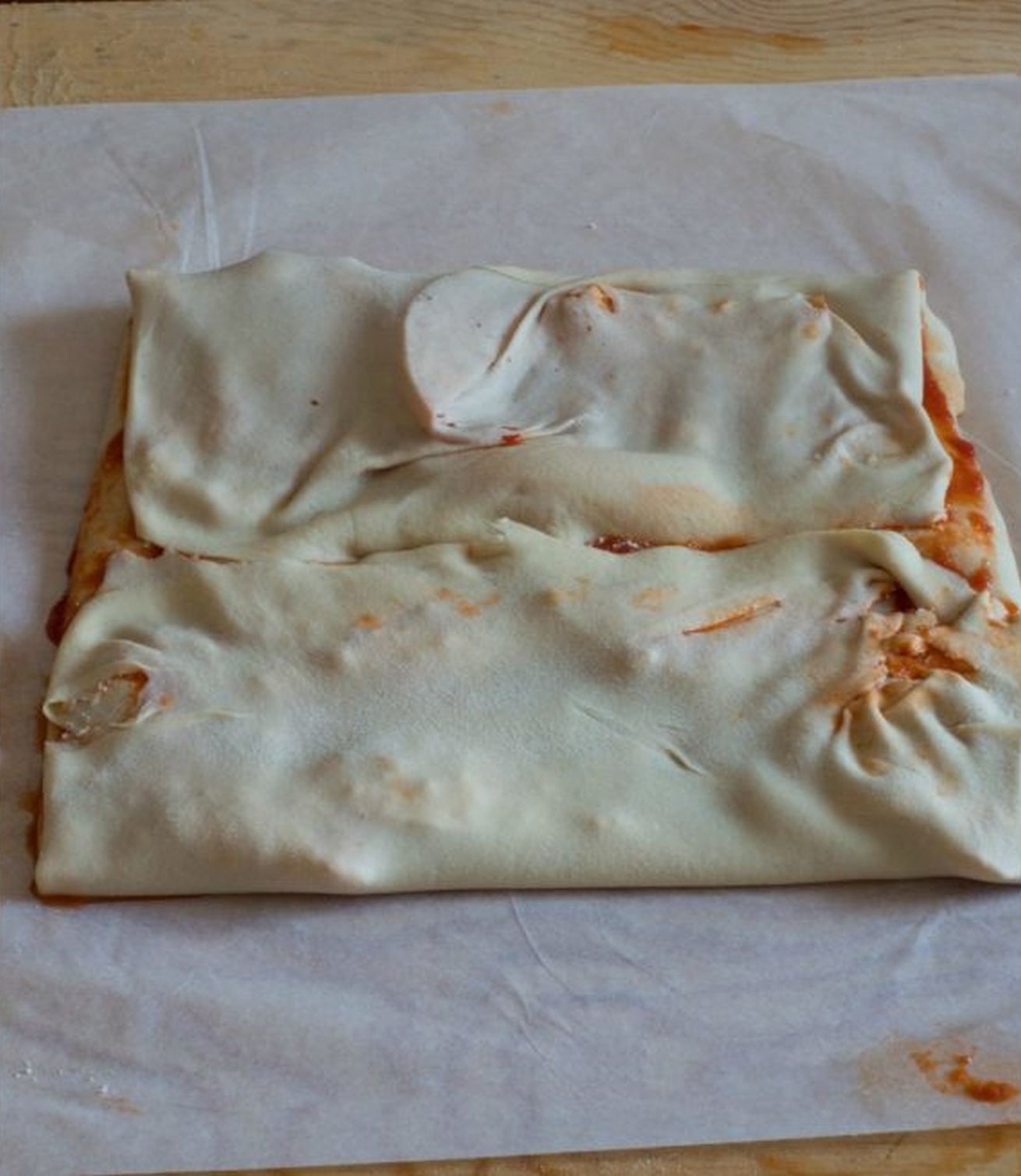 scaccia ragusana al pomodoro e formaggio seconde pieghe