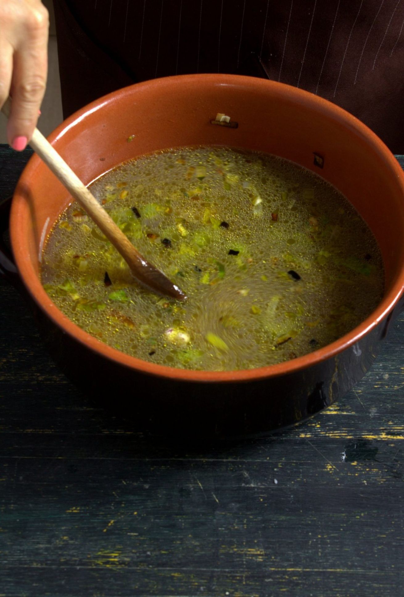 zuppa di baccalà e fagioli preparazione