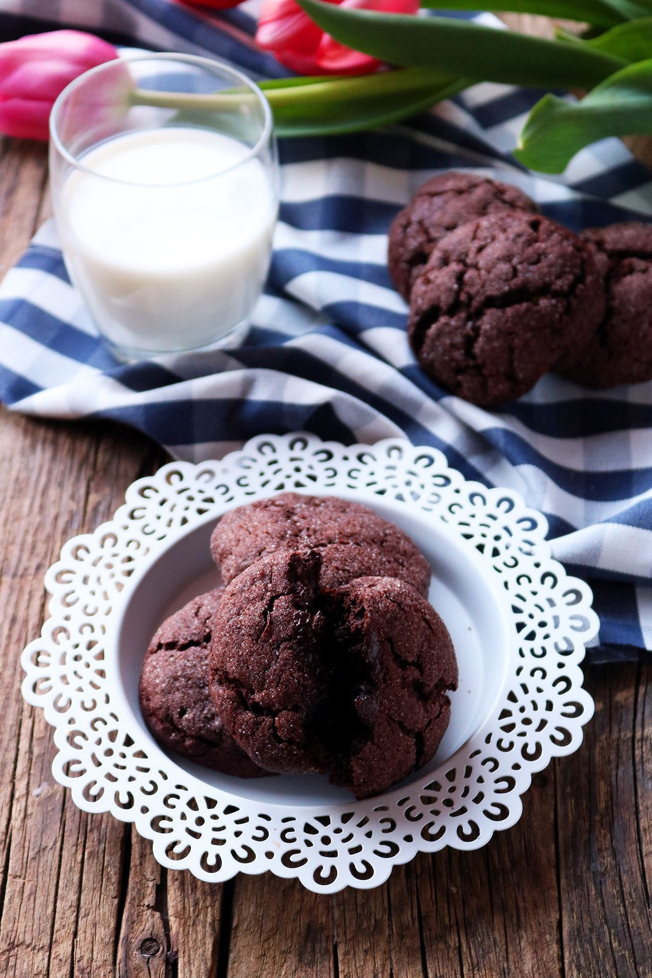 biscotti al cioccolato con cuore morbido ricetta