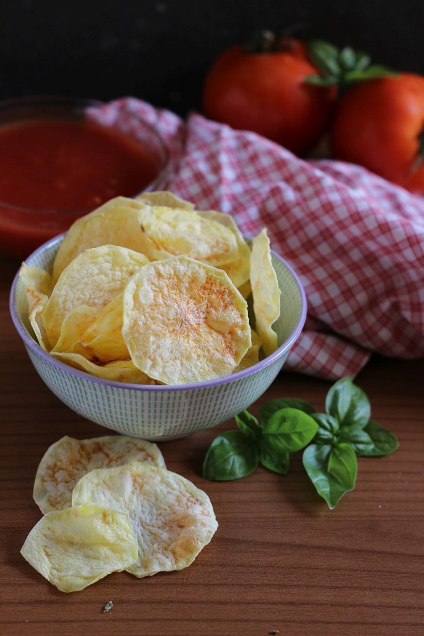 patate light al microonde chips