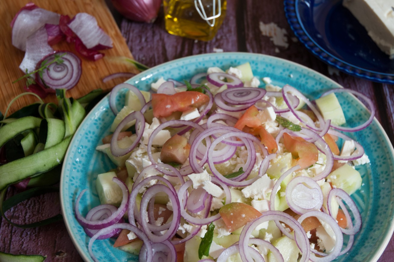insalata greca con feta