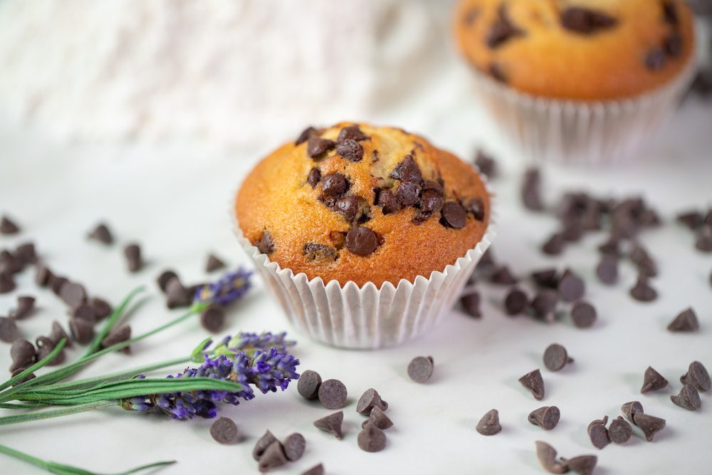 muffin con le gocce di cioccolato