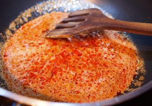 curry rosso in padella