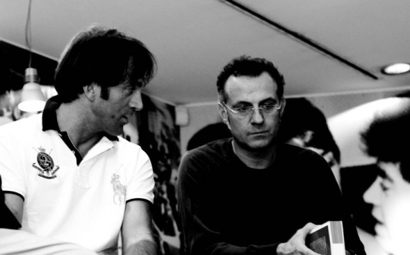 Gli chef Davide Oldani e Massimo Bottura