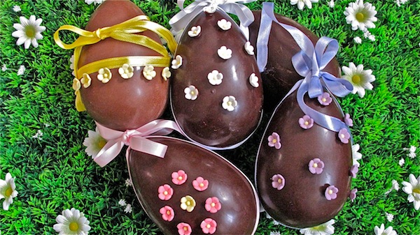 Le uova di cioccolato per Pasqua