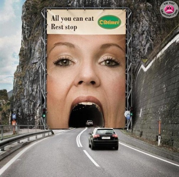 Un cartellone pubblicitario in Austria
