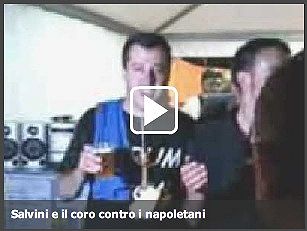 Matteo Salvini della Lega a Pontida