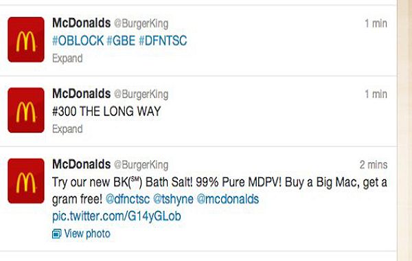 burger king, mc donald's, account, twitter, hacker